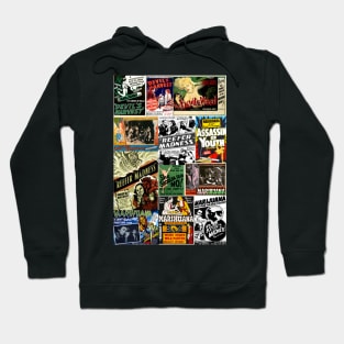 Vintage film posters - anti marijuana propaganda collage Hoodie